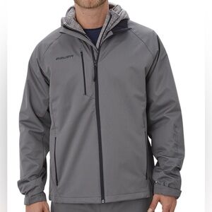 Bauer Men’s Hockey Team Jacket Full Zip Gray Size XL